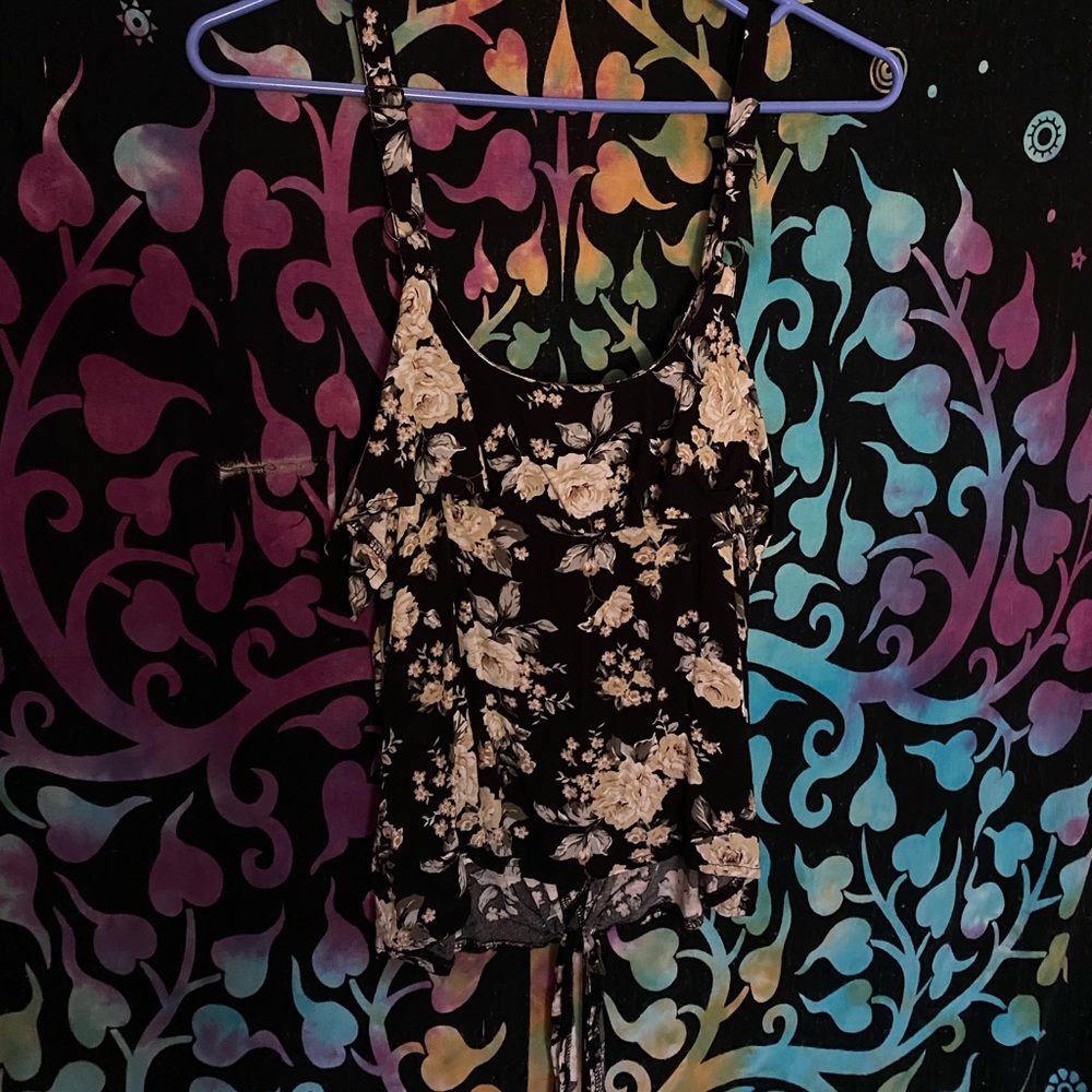 Cute floral tank top